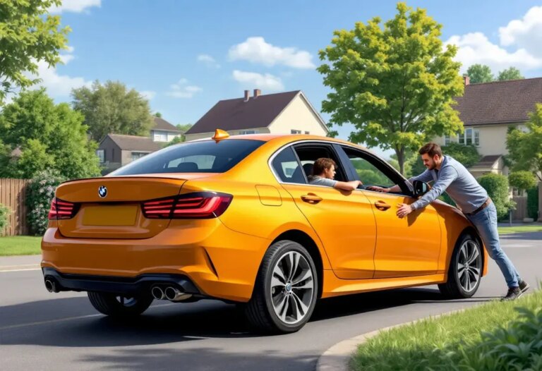 Démarrer une voiture en poussant : guide pratique